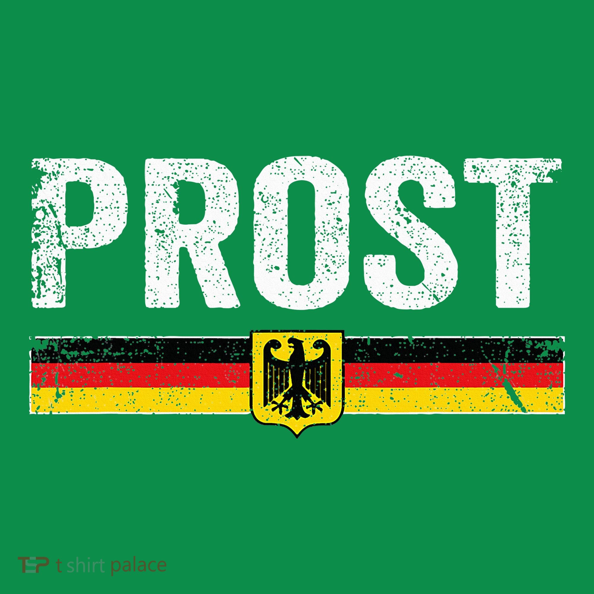 Retro Oktoberfest German Flag Prost T-Shirt