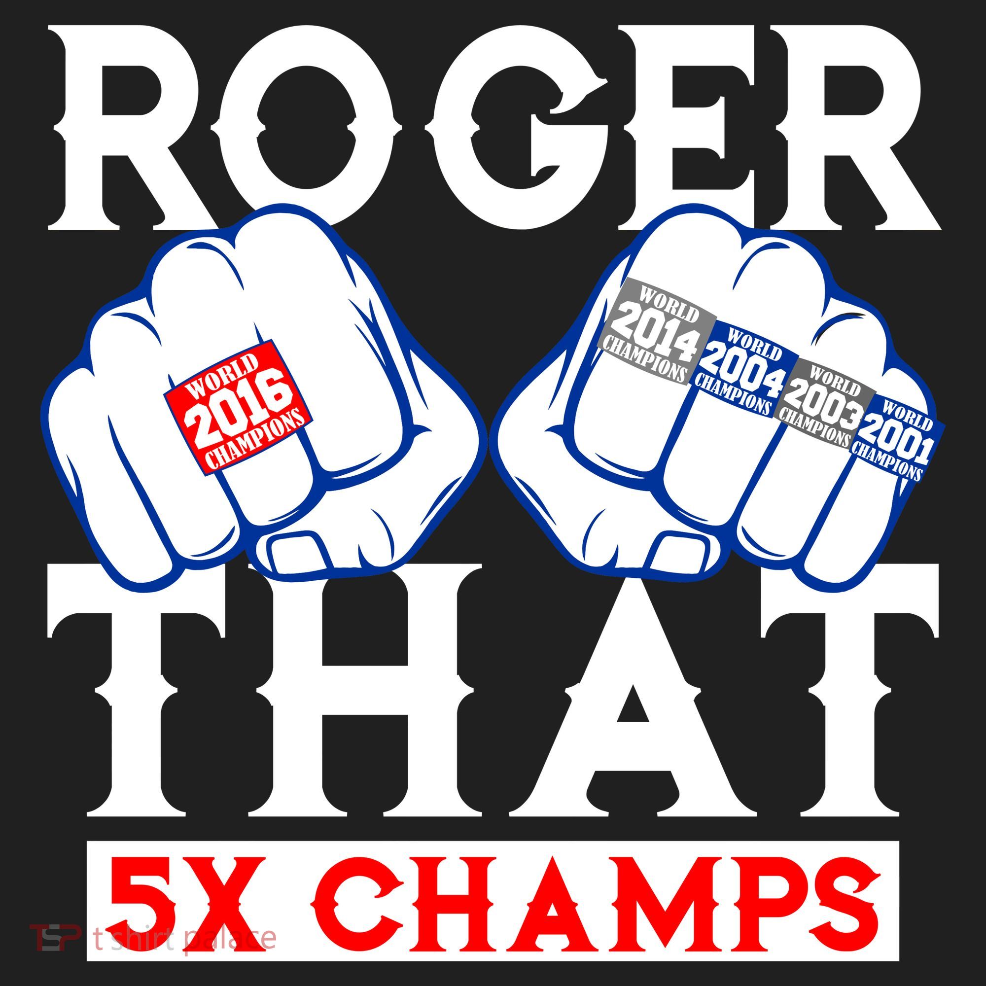Roger That 5 Time World Champions Rings Tumbler