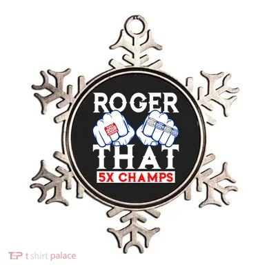 Roger That 5 Time World Champions Rings Ornament