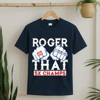 Roger That 5 Time World Champions Rings T-Shirt thumb 2
