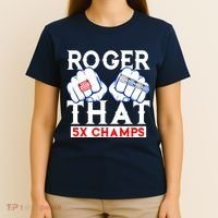 Roger That 5 Time World Champions Rings T-Shirt thumb 4