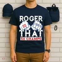 Roger That 5 Time World Champions Rings T-Shirt thumb 6