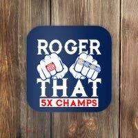 Roger That 5 Time World Champions Rings Coaster thumb 0