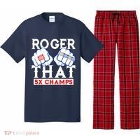 Roger That 5 Time World Champions Rings Pajama Set thumb 0