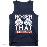 Roger That 5 Time World Champions Rings Tank Top thumb 0