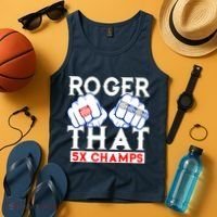 Roger That 5 Time World Champions Rings Tank Top thumb 4