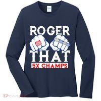 Roger That 5 Time World Champions Rings Women's Long Sleeve Shirt thumb 0
