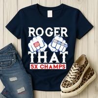 Roger That 5 Time World Champions Rings Women's T-Shirt thumb 3