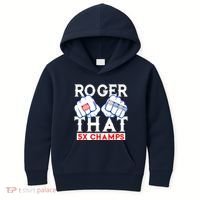 Roger That 5 Time World Champions Rings Kids Hoodie thumb 0