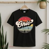 Retro Ohio Home State Oh Cool 70s Style Sunset T-Shirt thumb 2