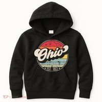 Retro Ohio Home State Oh Cool 70s Style Sunset Kids Hoodie thumb 0