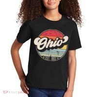 Retro Ohio Home State OH Cool 70s Style Sunset Kids T-Shirt thumb 2