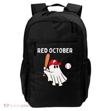 Red October Halloween Philadelphia Baseball Ghost Backpack