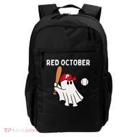 Red October Halloween Philadelphia Baseball Ghost Backpack thumb 0