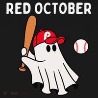 Red October Halloween Philadelphia Baseball Ghost Coaster thumb 2