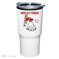 Red October Halloween Philadelphia Baseball Ghost Tumbler thumb 0