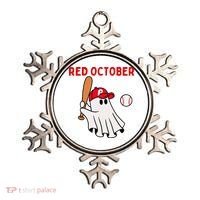 Red October Halloween Philadelphia Baseball Ghost Ornament thumb 0