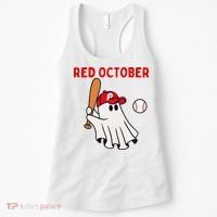 Red October Halloween Philadelphia Baseball Ghost Women's Tank Top thumb 0
