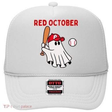 Red October Halloween Philadelphia Baseball Ghost Hat