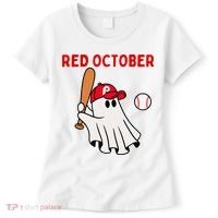 Red October Halloween Philadelphia Baseball Ghost Women's T-Shirt thumb 0