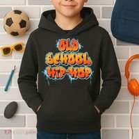 Retro Old Hip Hop Kids Hoodie thumb 2
