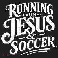 Running On Jesus And Soccer Women's Sweatshirt thumb 2