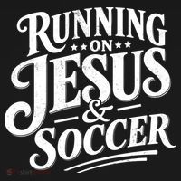 Running On Jesus And Soccer Coaster thumb 2