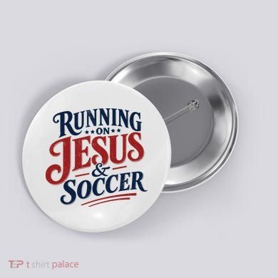 Running On Jesus And Soccer Button