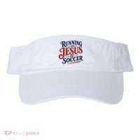 Running On Jesus And Soccer Visor thumb 0