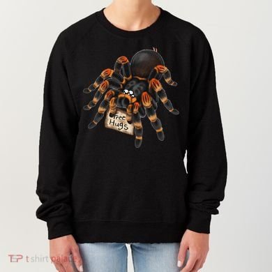 Red Orange Knee Tarantula Spider Hugs Women's Sweatshirt