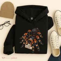 Red Orange Knee Tarantula Spider Hugs Hoodie thumb 4
