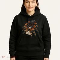 Red Orange Knee Tarantula Spider Hugs Hoodie thumb 5