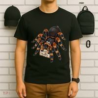 Red Orange Knee Tarantula Spider Hugs T-Shirt thumb 6