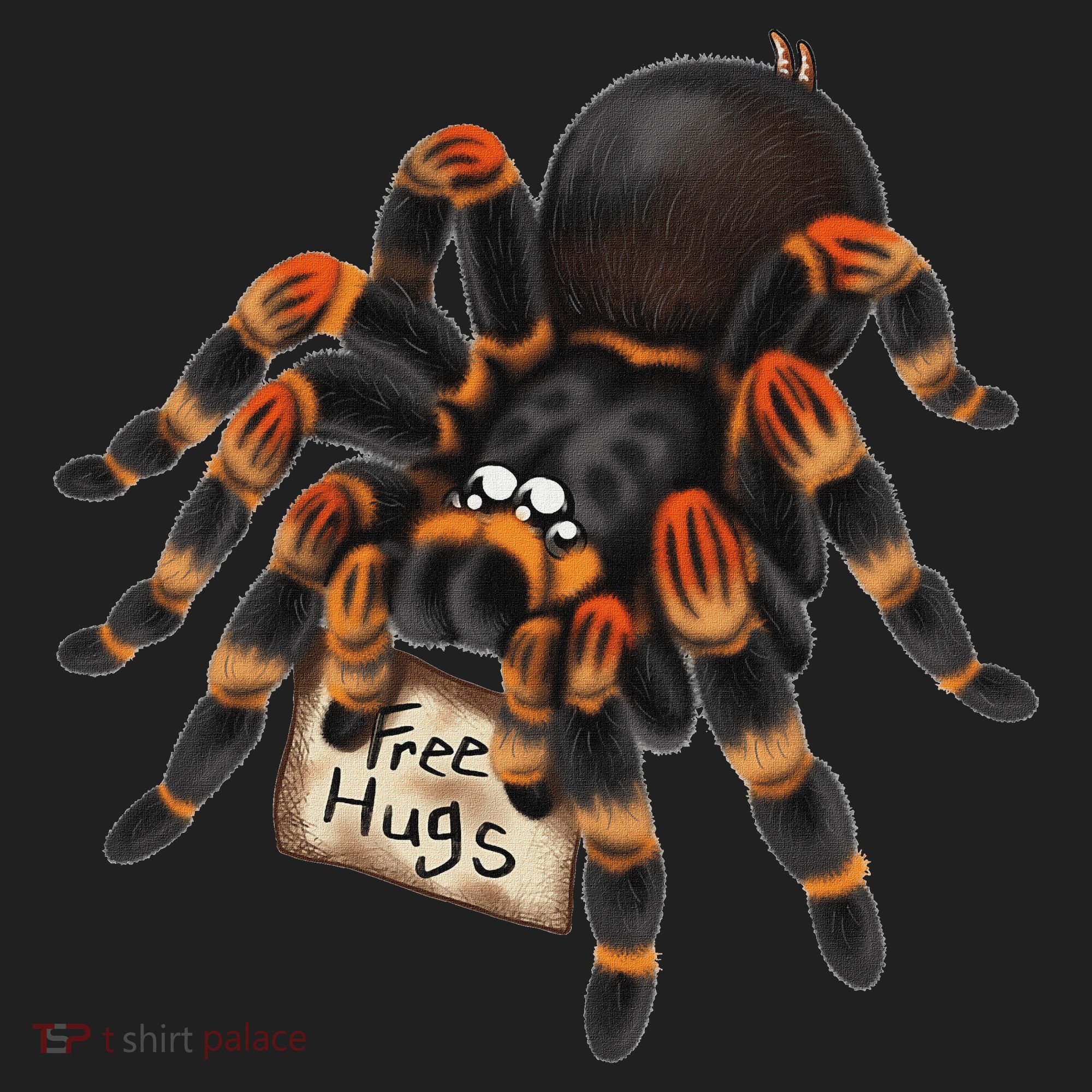 Red Orange Knee Tarantula Spider Hugs Beanie