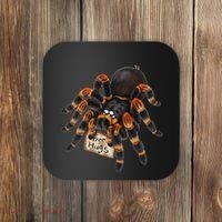 Red Orange Knee Tarantula Spider Hugs Coaster thumb 0