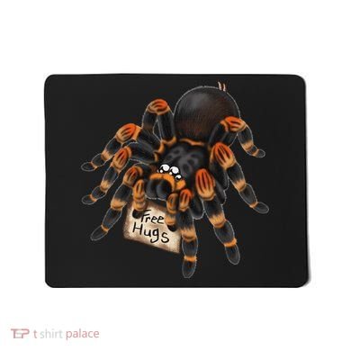 Red Orange Knee Tarantula Spider Hugs Mousepad
