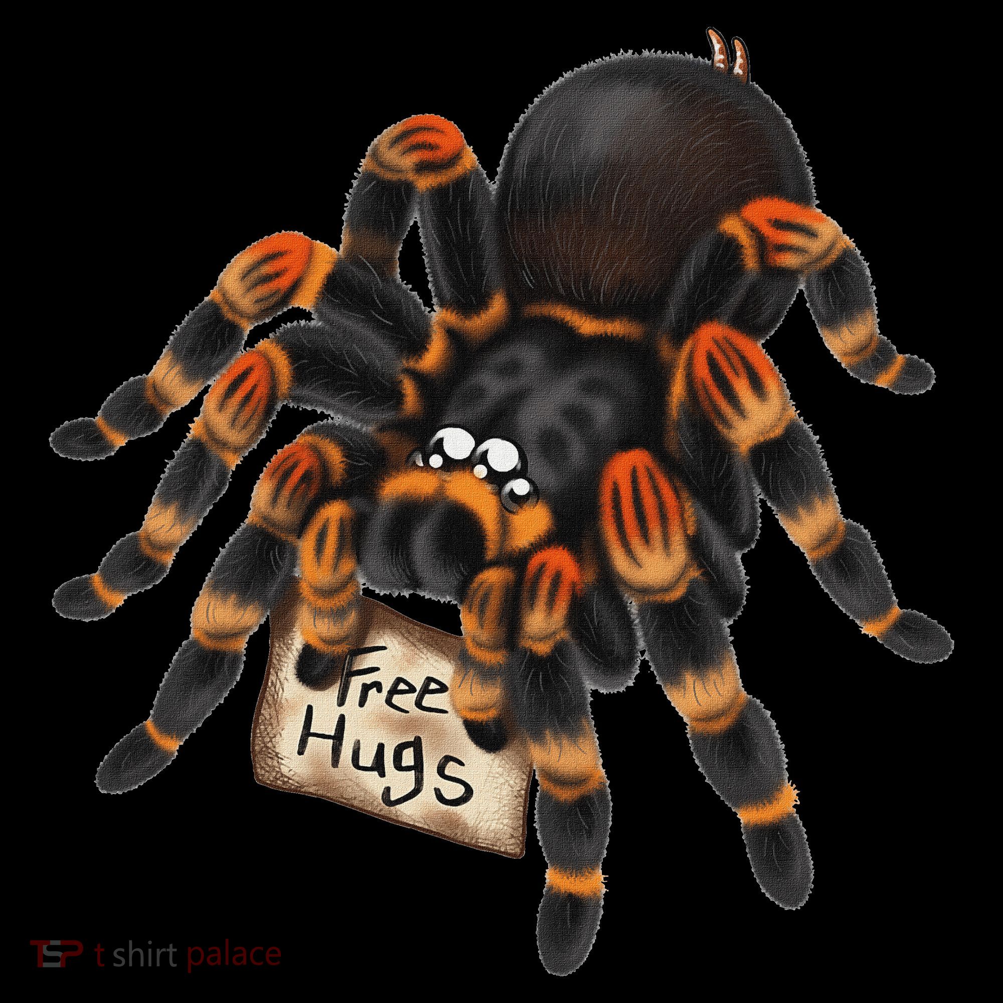 Red Orange Knee Tarantula Spider Hugs Women's Tank Top