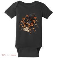 Red Orange Knee Tarantula Spider Hugs Baby Bodysuit thumb 0