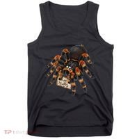 Red Orange Knee Tarantula Spider Hugs Tank Top thumb 0