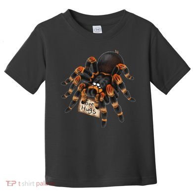 Red Orange Knee Tarantula Spider Hugs Toddler T-Shirt