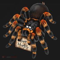 Red Orange Knee Tarantula Spider Hugs Visor thumb 3