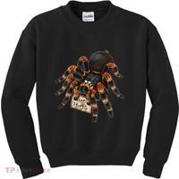 Red Orange Knee Tarantula Spider Hugs Kids Sweatshirt thumb 0