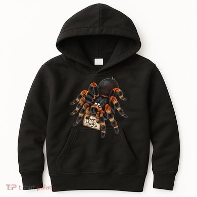 Red Orange Knee Tarantula Spider Hugs Kids Hoodie