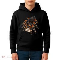 Red Orange Knee Tarantula Spider Hugs Kids Hoodie thumb 4