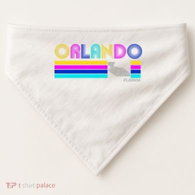 Retro Orlando Logo USA-Made Doggie Bandana
