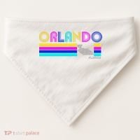 Retro Orlando Logo USA-Made Doggie Bandana thumb 0