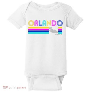 Retro Orlando Logo Baby Bodysuit
