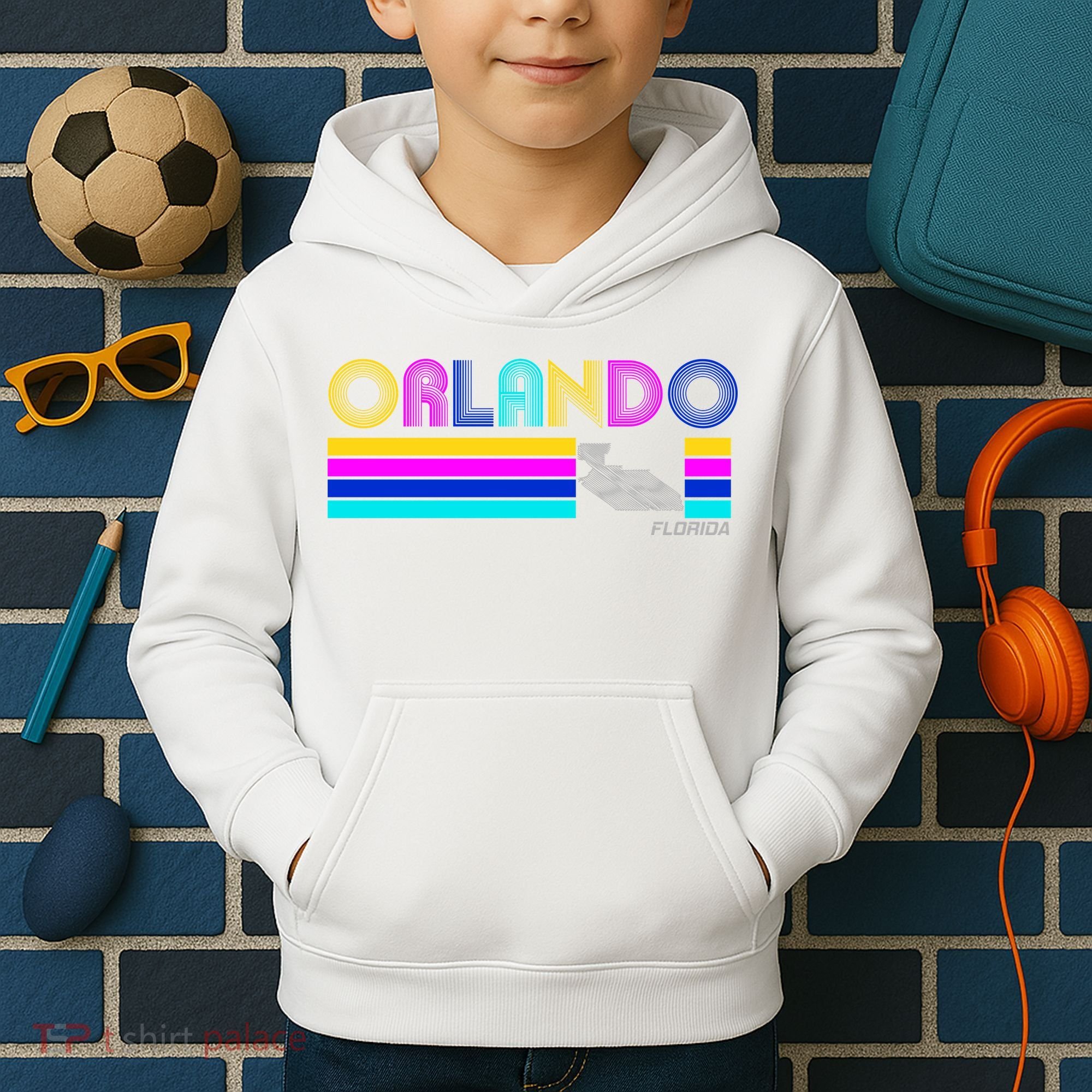 Retro Orlando Logo Kids Hoodie