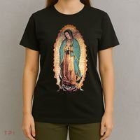 Real Our Lady Of Guadalupe Virgin Mary Catholic T-Shirt thumb 4