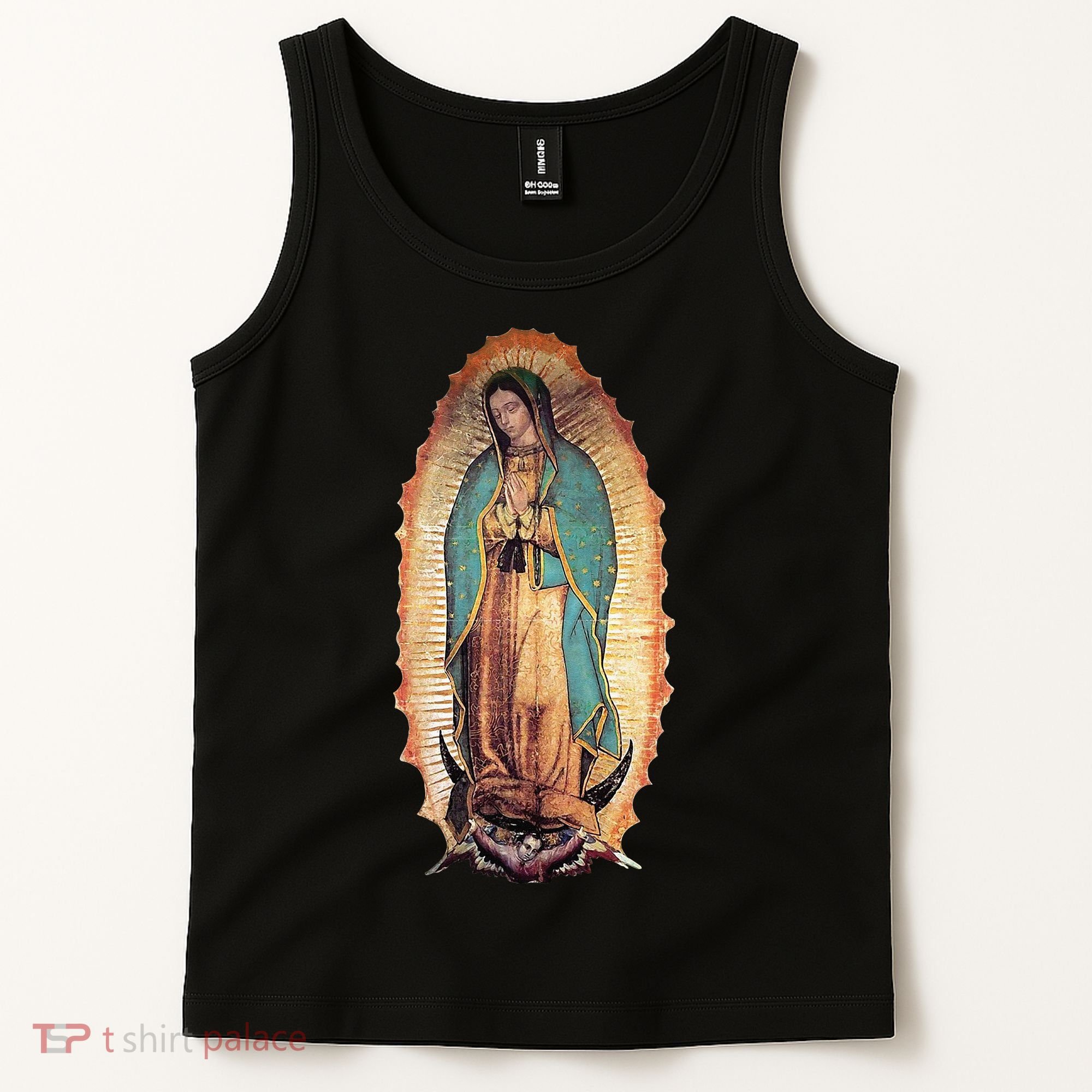Real Our Lady Of Guadalupe Virgin Mary Catholic Tank Top